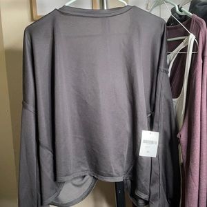 Tie back loose fit long sleeve